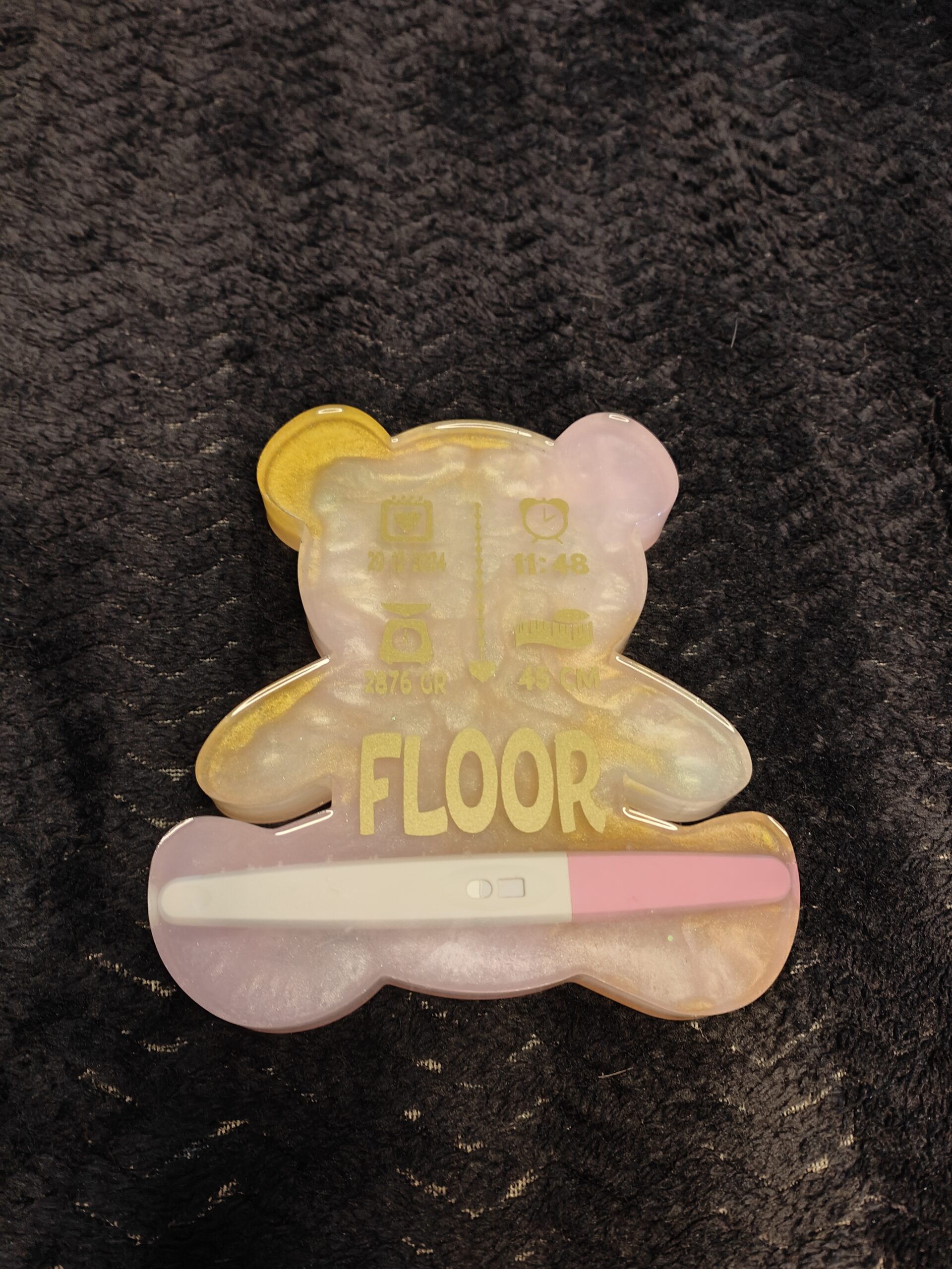 Beer met zwangerschapstest