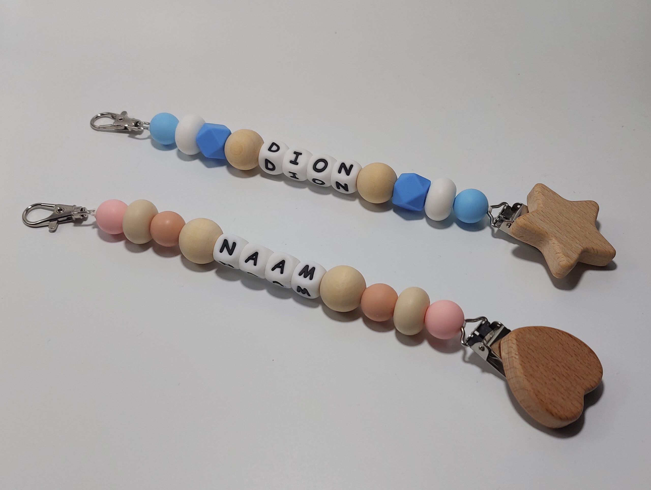 Handgemaakt Speenkoord met Naam